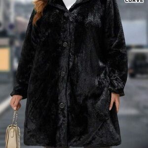 Elegant Black Teddy Jacket